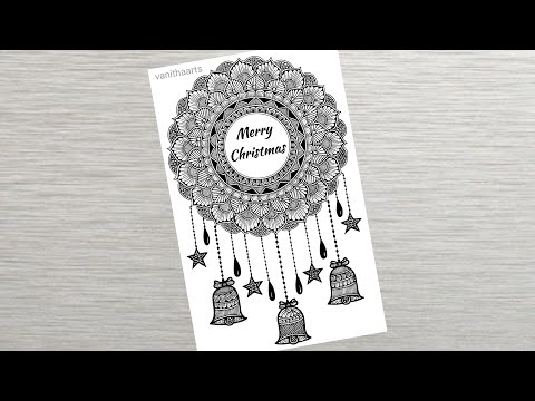 How to draw Dream Catcher mandala art Easy mandala drawing How to draw Mandala for Beginners