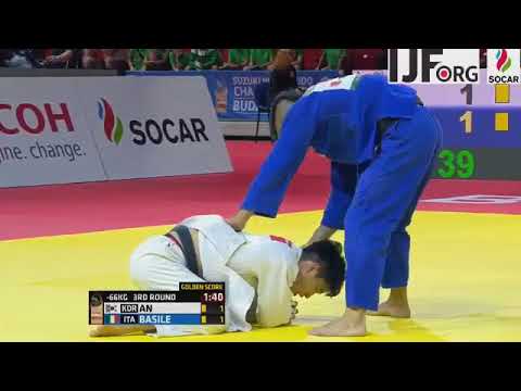 Suzuki WC Judo 2017: An B (KOR) - Basile F (ITA) 3rd Round