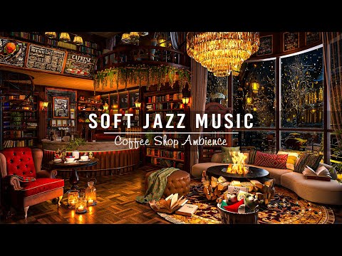 Relaxing Jazz Music for Working, Studying☕Soft Jazz Instrumental Music at Cozy Coffee Shop Ambience