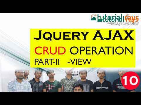 10 VIEW | ajax CRUD |AJAX PhpMysql Insert Update Delete| Ajax Tutorials|TutorialRays By Umar Sir