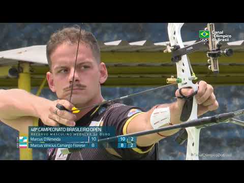 Marcus D'Almeida vence Marcus Fiorese e é campeão brasileiro de tiro com arco recurvo masculino