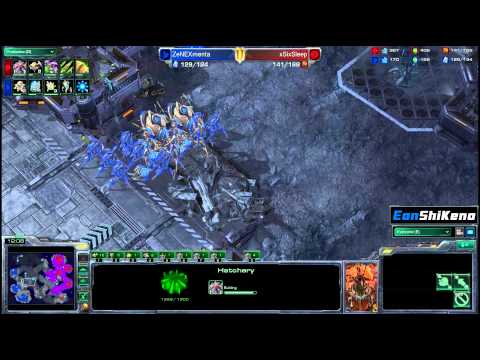 ZeNEXmentalist vs xSixSleep PvZ G1 Zotac - Starcraft 2 EonShiKeno