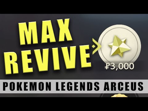 Pokémon Legends Arceus how to get Max Revive - Unlock Max Revive