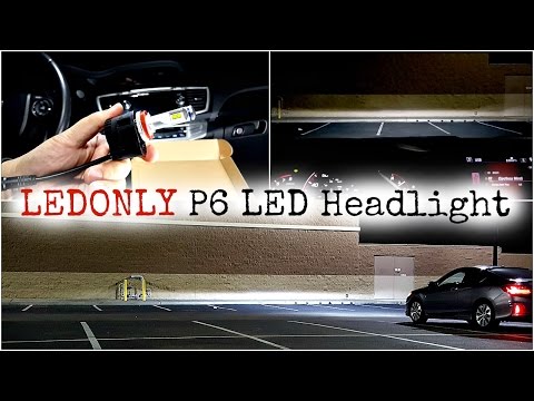 LEDONLY P6 LED 110W Headlight Full Review Comparison and Demo