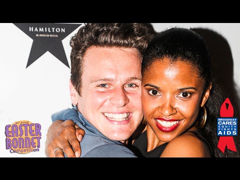 Hamilton's Renée Elise Goldsberry raps for Broadway Cares at Jonathan Groff's Last Show