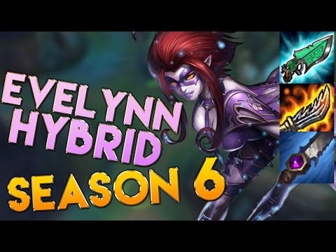 AP/Hybrid Evelynn Jungle Season 6 Gameplay - League of Legends LoL Evelynn Season 6