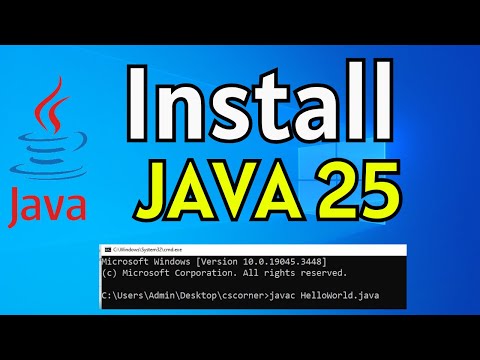 How to Install Java JDK 25 on Windows 10 | Latest Java