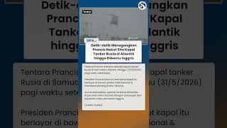 Momen Pasukan Prancis Sita Kapal Tanker Rusia di Samudra Atlantik Pakai Helikopter
