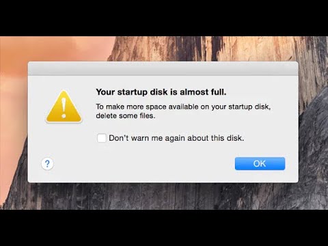 Your Startup Disk Is Almost Full On Mac