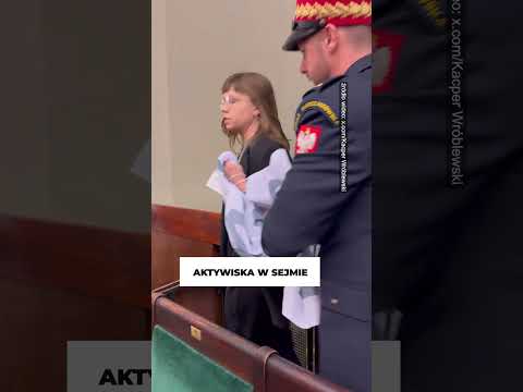 USUNIĘTO JĄ SIŁĄ! PROTEST AKTYWISTKI W SEJMIE