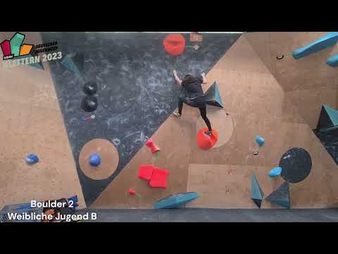 Qualifikation Boulder 1-3 - Weibliche Jugend B&A - 2. DJC (B) 2023 Bexbach