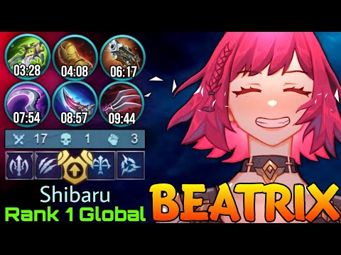 9 Minute Full Build Beatrix Show No Mercy! - Top 1 Global Beatrix by Shibaru - Mobile Legends