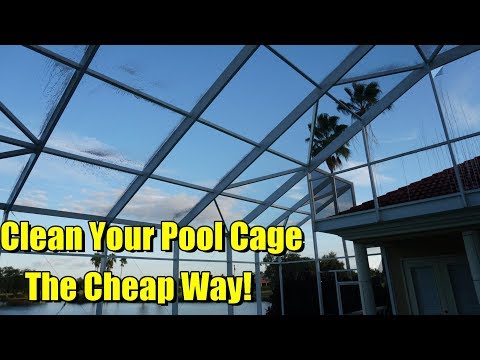 2nd YouTube video about how to clean gutters over pool cage
