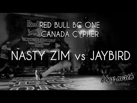 Top 16 - Nasty Zim vs Jaybird | RED BULL BC ONE CANADA CYPHER 2016 | BBOY NORTH