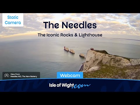 🔴 The Needles Lighthouse Camera (Static) | Weather Watch | Isle of Wight Webcams UK LIVE