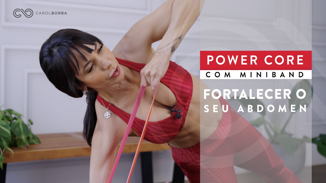 Treino POTENTE para Fortalecer o seu ABDOMEN "CORE" em casa - Carol Borba