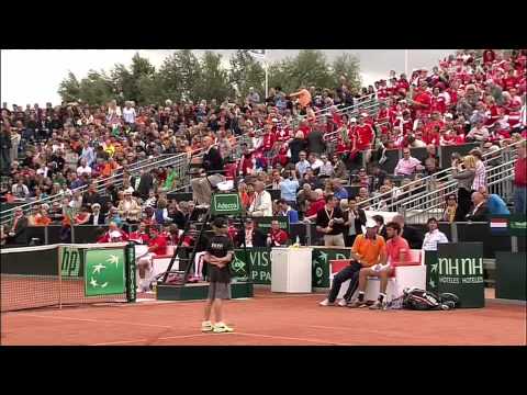 Davis Cup WG Play-offs 2012 : Federer vs Haase / set (2)