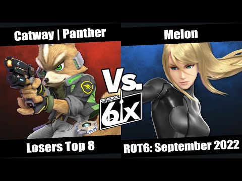 ROT6 September Losers Top 8 - Catway | Panther (Fox) vs Melon (Zero Suit Samus) SSBU Singles