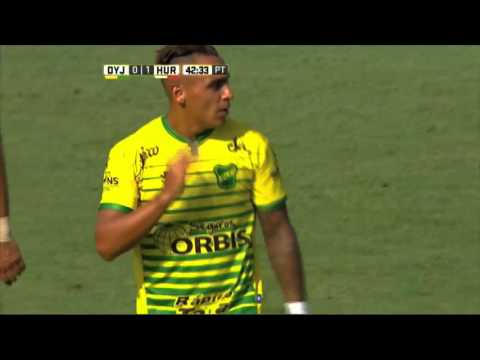 El palo salvó al Globo. Defensa 0 - Huracán 1. Fecha 7. Primera División 2016