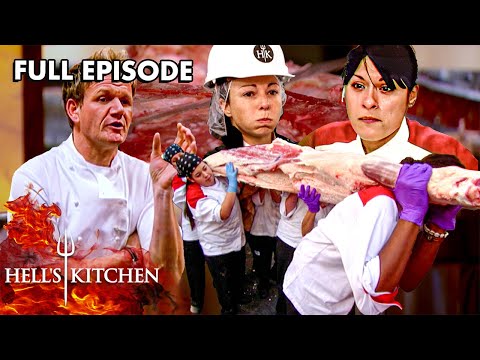 Hell's Kitchen Season 5 - Ep. 3 | Butchery Basics Turn Stomachs In Steak Challenge | Full Episode
