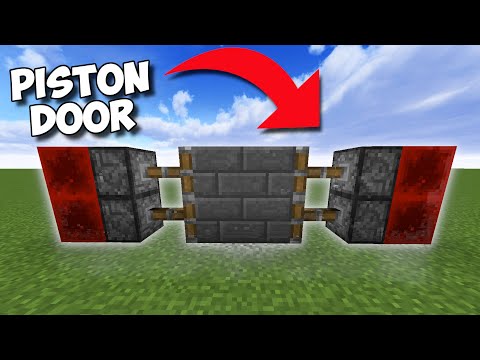 (1.17+) EASIEST Piston Door In Minecraft!!! - Hidden 2x2 Redstone Door