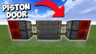 (1.17+) EASIEST Piston Door In Minecraft!!! - Hidden 2x2 Redstone Door