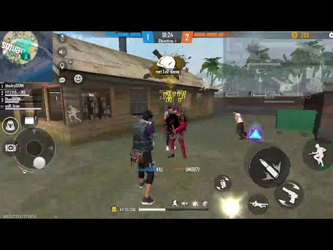 free fire clash squad quadra kill.) free fire gameplay