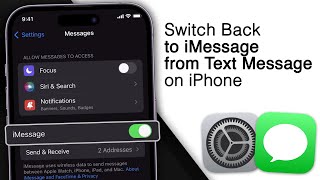 How to Switch Back to iMessage from Text Message on iPhone!