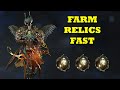 Warframe Fastest Relic Farming! Lith Meso Neo Axi Relics!