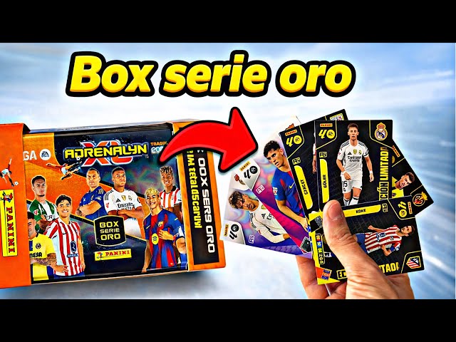 Vídeo relacionado con PANINI ADRENALYN XL 25/26 Pack Serie Oro con Deck Box de Regalo, Cartas Coleccionables Fútbol, Incluye Megapack, Box Serie Oro y 8 Sobres