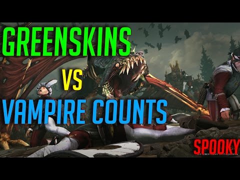 GIANT vs TERRORGHEIST | Greenskins vs Vampire Counts | Total War Warhammer Online Battle #6