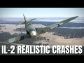 Realistic Airplane Crashes Takedowns Feat NEW P 51B V203 IL 2 Sturmovik Flight Sim Crashes