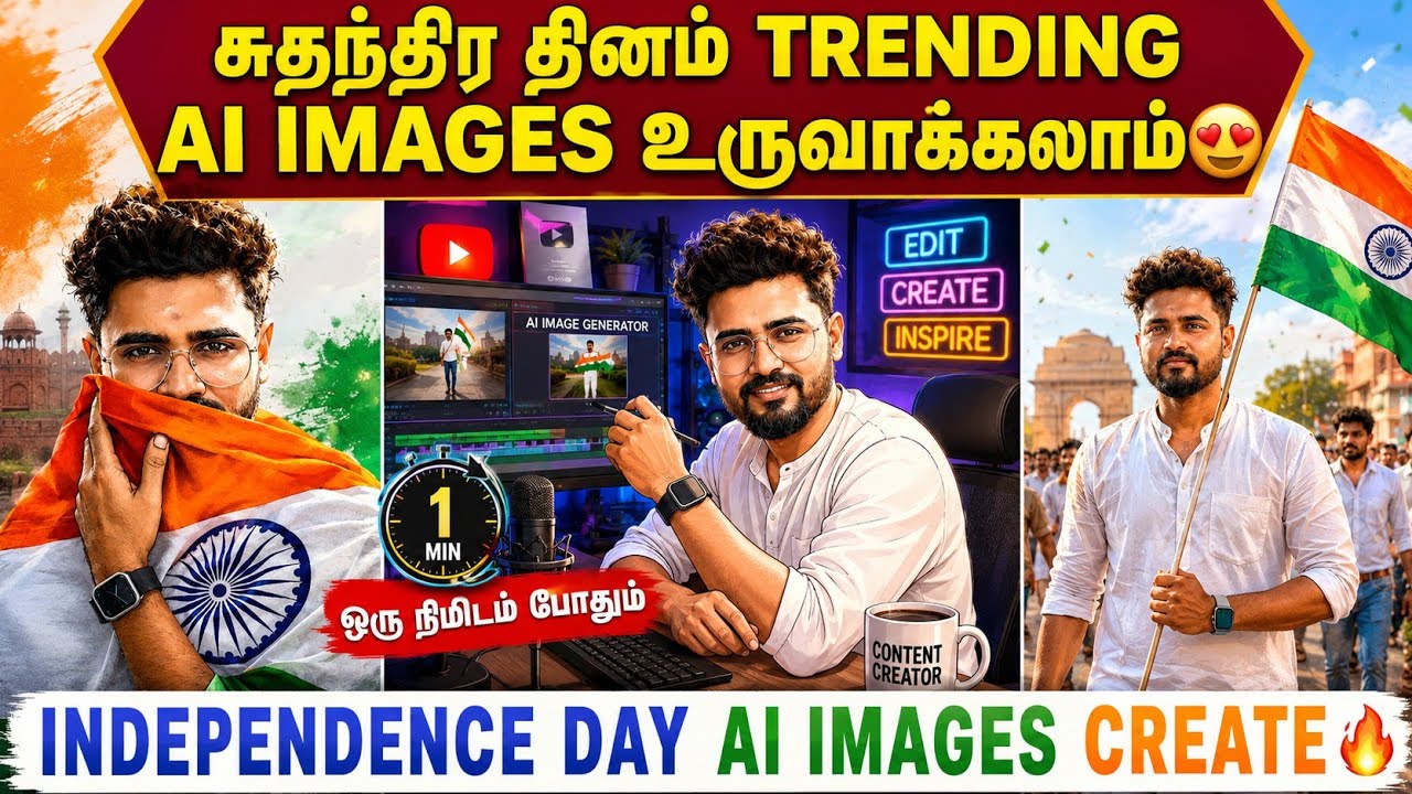 😍சுதந்திர தினம் TRENDING AI IMAGES | independence day ai images | independence day ai prompt