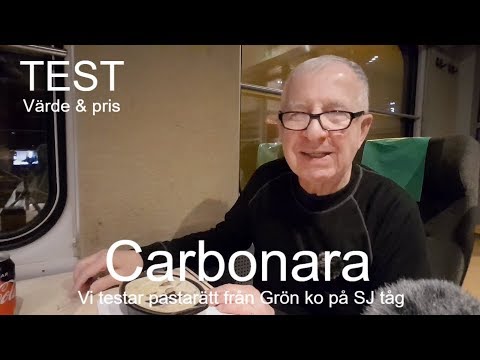 2018-12-15 PASTA CARBONARA FRÅN GRÖN KO  Vi testar SJs mat