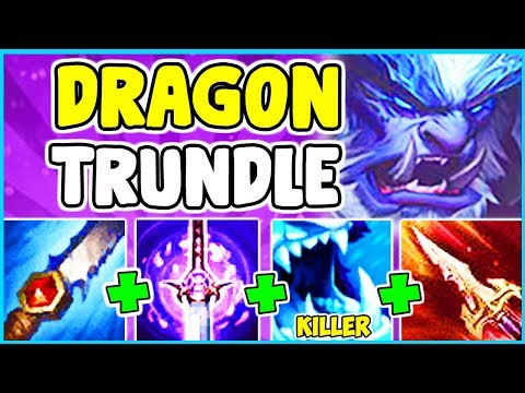 *NEW SKIN* DRAGONSLAYER TRUNDLE SPOTLIGHT FULL LETHALITY ONESHOT BUILD JUNGLE League Of Legends S10