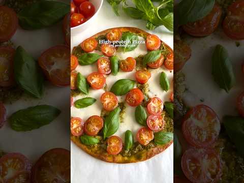 High-protein Pizza😍 50G protein! #highprotein #pizza #easyrecipes