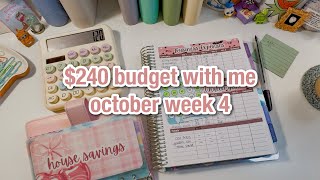 $240 budget with me + happy mail & new release! | october week 4 | budgetwithamanda