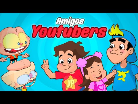 Capa de Mongo e Drongo em 3 episódios com Youtubers - Luccas Neto, Maria Clara e JP em desenho animado