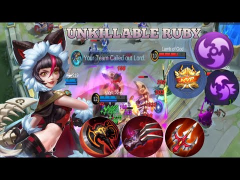 Unkillable Ruby Assassin Emblem /Ruby Gameplay / Ruby Mvp / MLBB