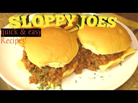 The Best Manwich SLOPPY JOE sandwich RECIPE!