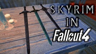 Fallout 4  - Skyrim Weaponry - Push Dagger and Wrench Sword