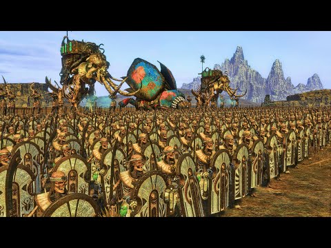 Tomb Kings Vs Greenskins | 18,000 Unit cinematic Battle | Total War Warhammer 2
