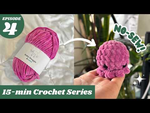 EASY Crochet Mini Octopus Keychain | 15-minute Crochet Series for Beginners Ep. 4 #beginnercrochet