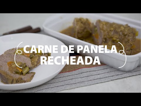 Carne de panela recheada
