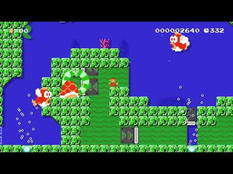 Super Mario Maker 2  - Flex_D - Deep Sea Vortex - Level Code 9KW-PJ1-K7G