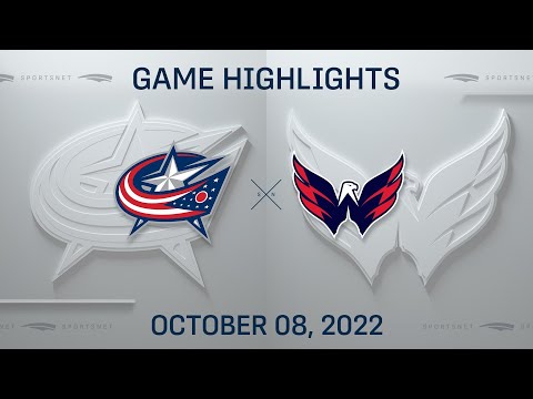 NHL Preseason Highlights | Blue Jackets vs. Capitals - October 8, 2022