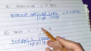 Unit Conversion of Heat & Energy. kcal to BTU & KWh to lbf.ft conversions.