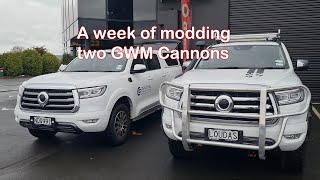 A week in the life of modding two GWM Cannon Utes