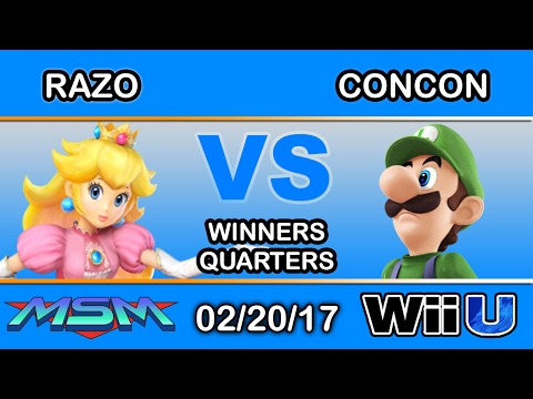 MSM 86 - tHB | Razo (Peach) Vs. SS | Mr. ConCon (Luigi) Winners Quarters - Smash Wii U