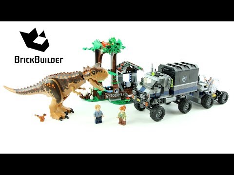 Vidéo LEGO Jurassic World 75929 : Le Carnotaurus et la fuite en Gyrosphère